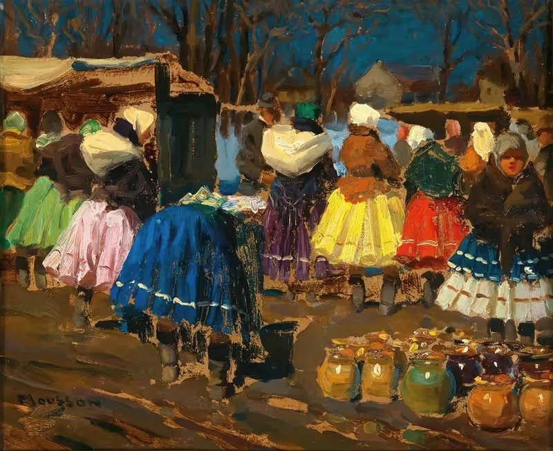 На рынке by Йозеф Теодор Муссон, 1942 — digital art print download