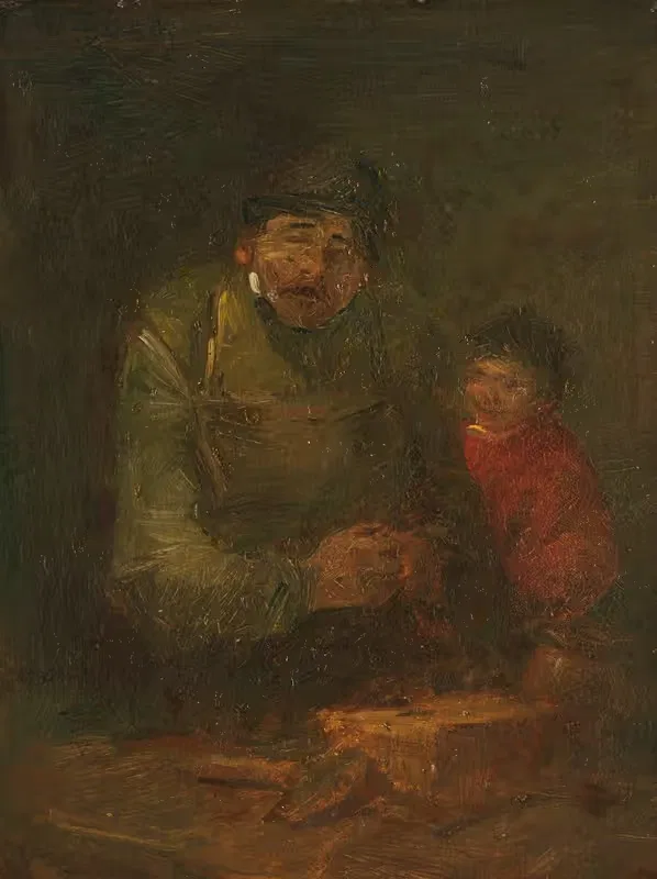 Так называемая пауза в работе (Болящая палец) by Вильгельм Буш, 1874-1893 — digital art print download