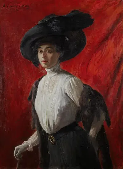 Ritratto di Adelina Campriani, figlia dell'artista by Alceste Campriani — digital art print download