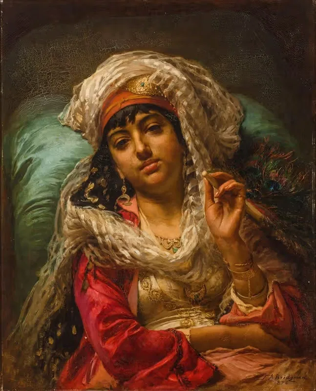 Павлинье вееро by Фредерик Артур Бриджман — digital art print download