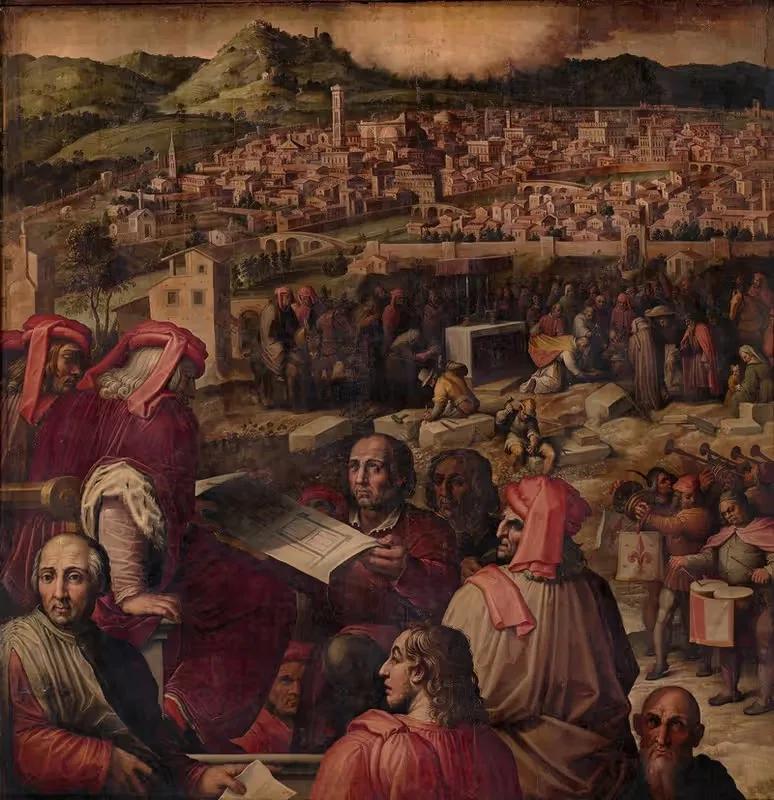 Арнольфо показывает план расширения Флоренции by Джорджо Вазари, 1563 - 1565 — digital art print download