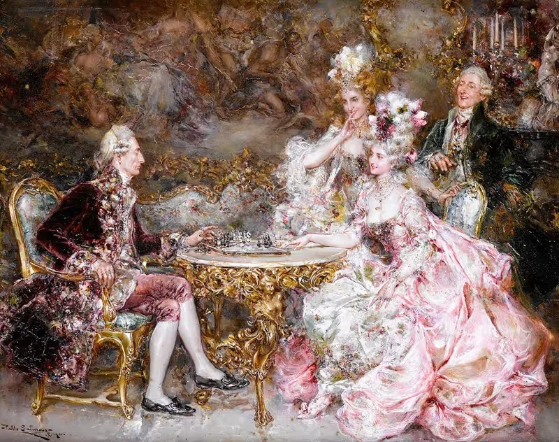 Визит к кардиналу; Шах и мат by Хуан Пабло Салинас — digital art print download