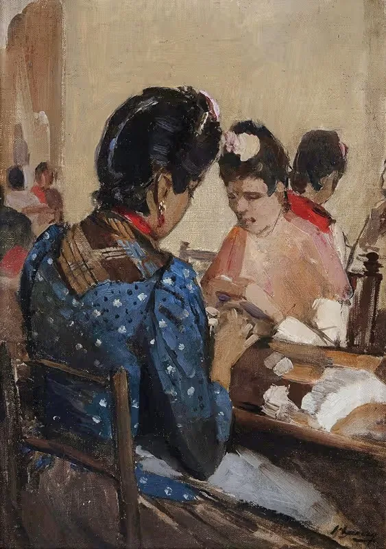 Производители сигарет в Севилье by Сэр Джон Лавери, 1924 — digital art print download