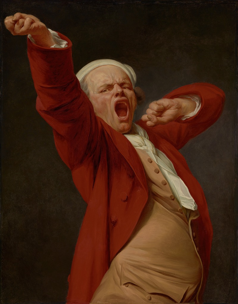 Self-Portrait, Yawning by Joseph Ducreux, 1783 — digital art print download