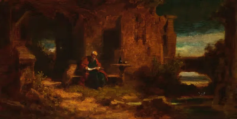 Einsiedler in der Dämmerung (Der Anachoret) — Carl Spitzweg