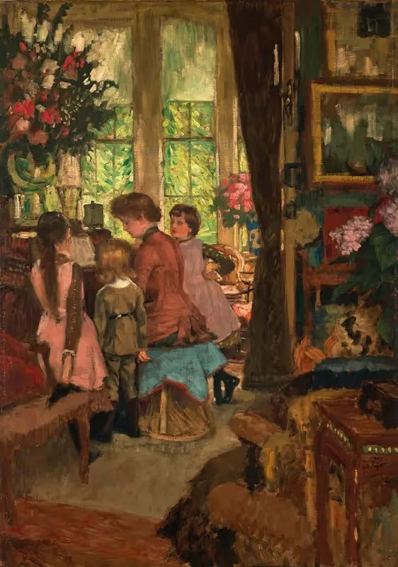 Kathleen Newton at the Piano — James Tissot