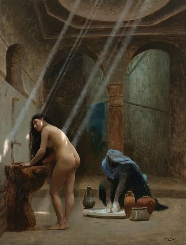 Un bain maure, ébauche by Jean-Léon Gérôme — digital art print download