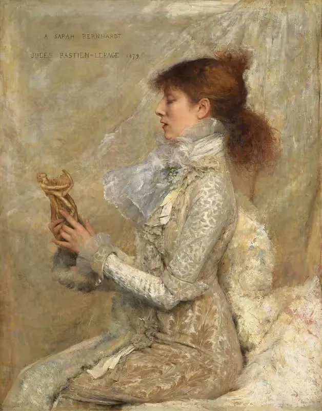Портрет Сары Бернар by Жюль Бастьен-Лепаж, 1879 — digital art print download