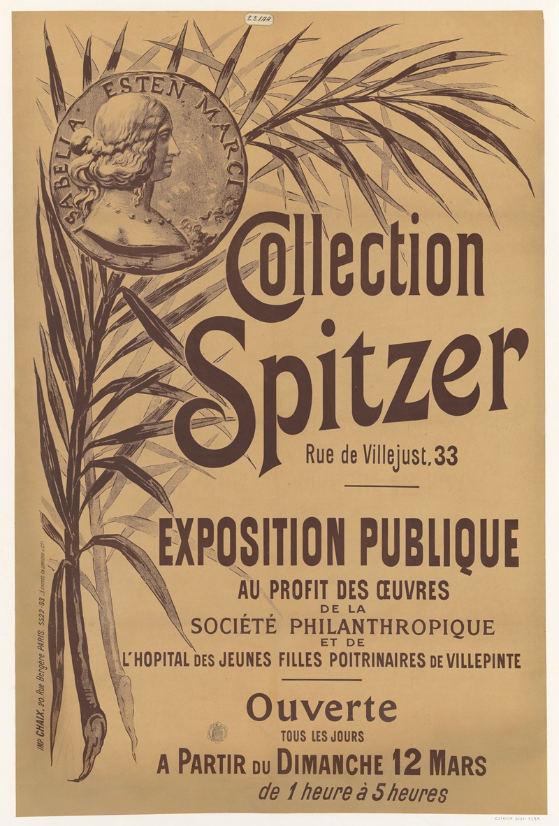 Collection Spitzer, rue de Villejust, 33 — Imp. Chaix