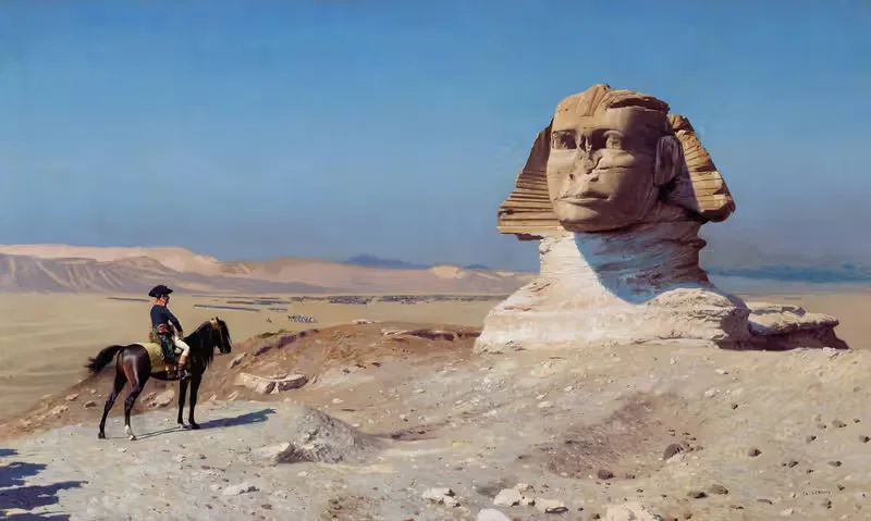Bonaparte Before the Sphinx by Jean-Léon Gérôme, 1886 — digital art print download