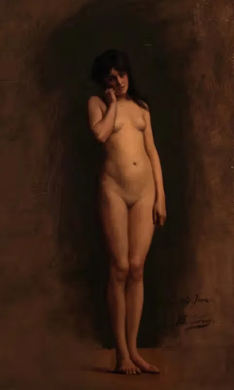 Эскиз для рынка рабов в Древнем Риме by Жан-Леон Жерома, 1886 — digital art print download