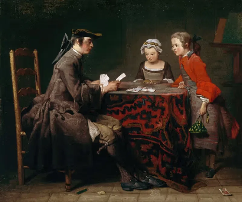 Игры в карты by Жан Симон Шарден, c.1735 — digital art print download