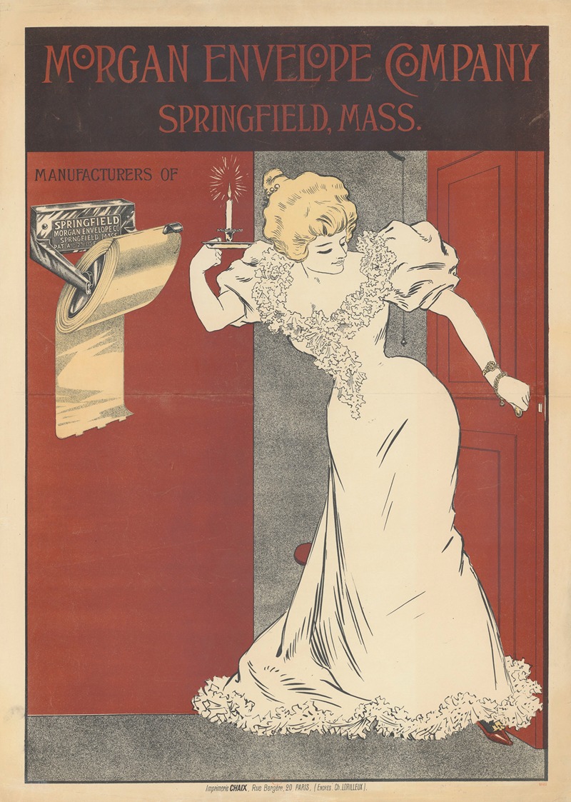 Morgan Envelope Company. Springfield, Mass by Imp. Chaix, 1897 — digital art print download