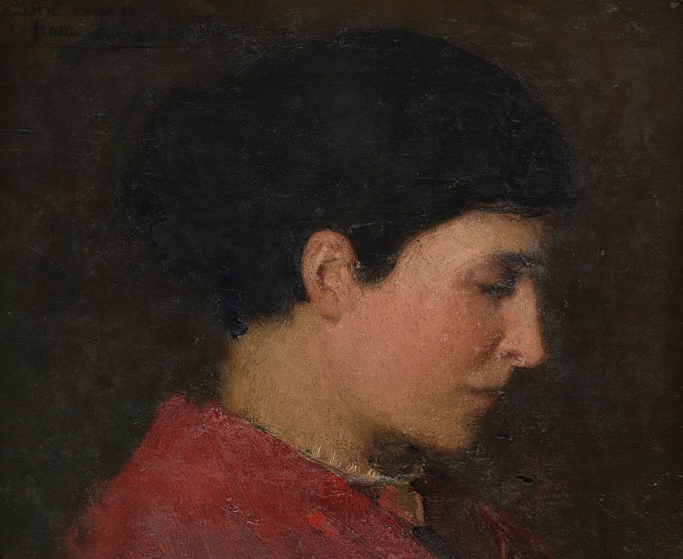 Portrait Head by Abbott Handerson Thayer — digital art print download