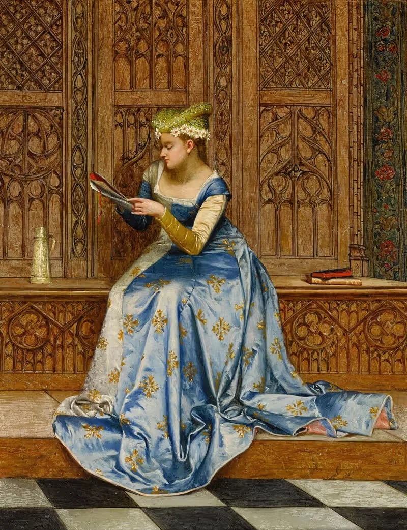 Момент отдыха by Адольф-Александр Лесрель, 1873 — digital art print download