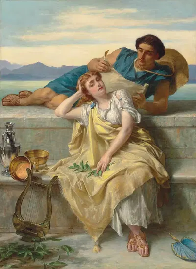 Греческая ода by Альфред Элмор, 1879 — digital art print download