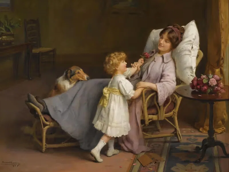 Well on the Mend by Arthur John Elsley, 1910 — digital art print download