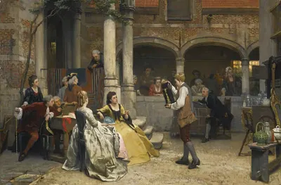 At the Auction by Auguste Serrure, 1871 — digital art print download