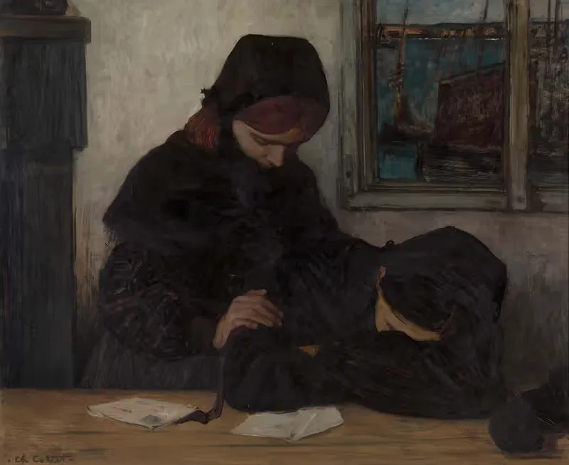 Скорбь в Уэссане by Шарль Котте, 1903 — digital art print download