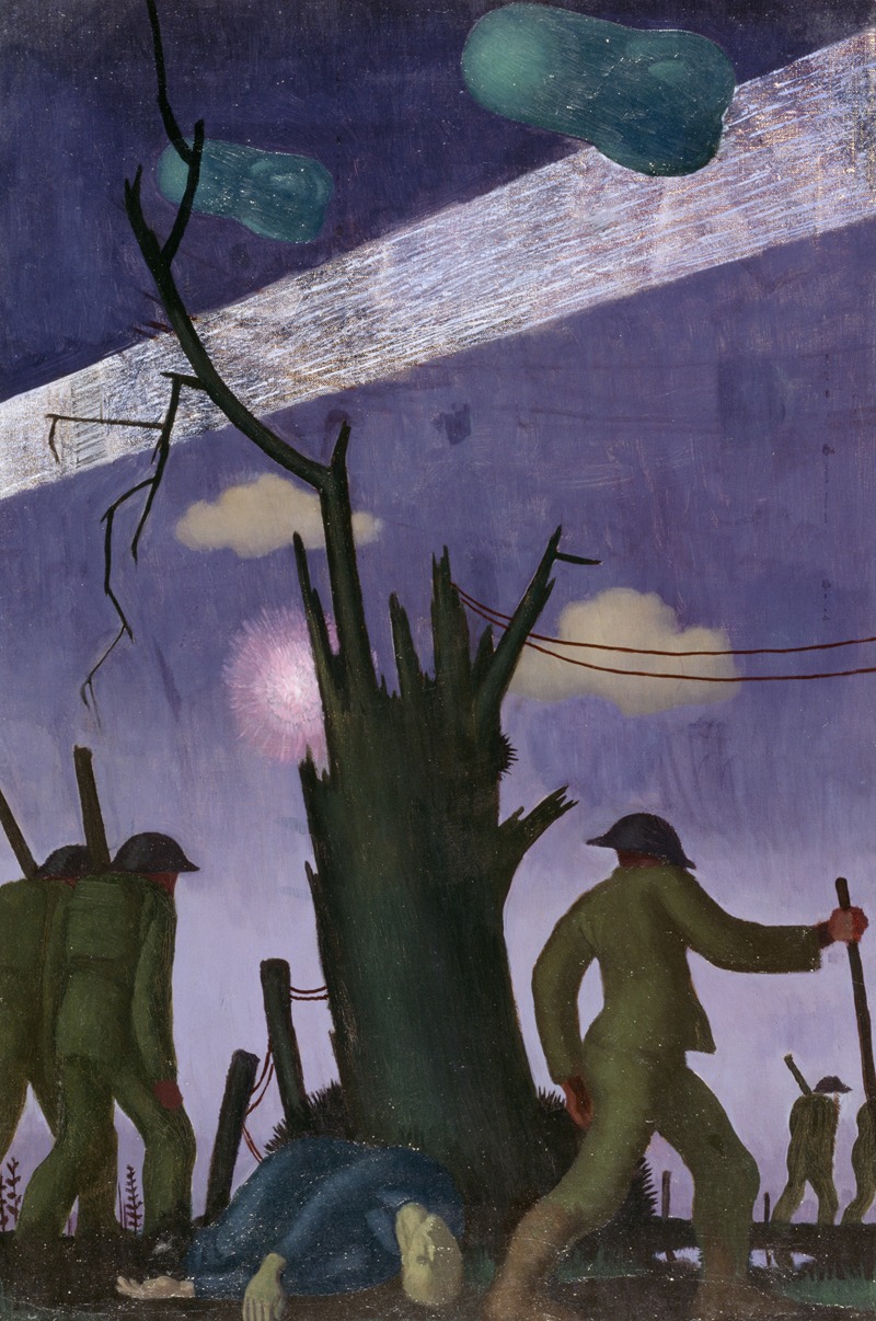 Evening, After a Push by Colin Gill, 1919 — digital art print download