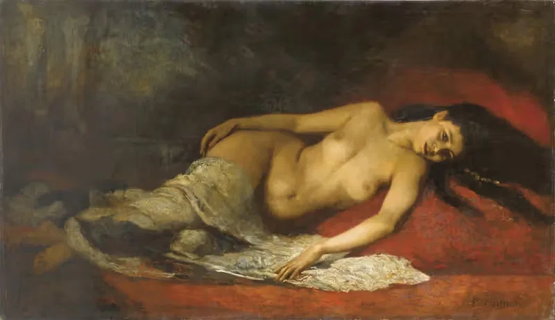 Жаванаиз, растянутая by Фернан Кормон, 1875 — digital art print download