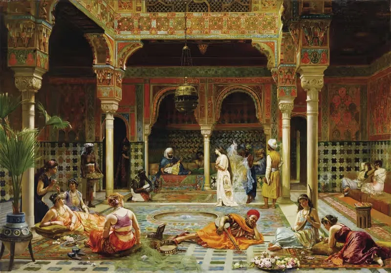 Новая фаворитка by Филиппо Баратти, 1889 — digital art print download