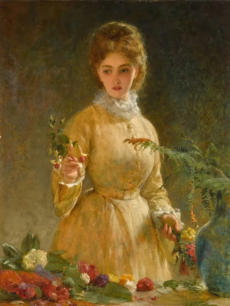 Ботаник by Джордж Элгар Хикс, 1870 — digital art print download