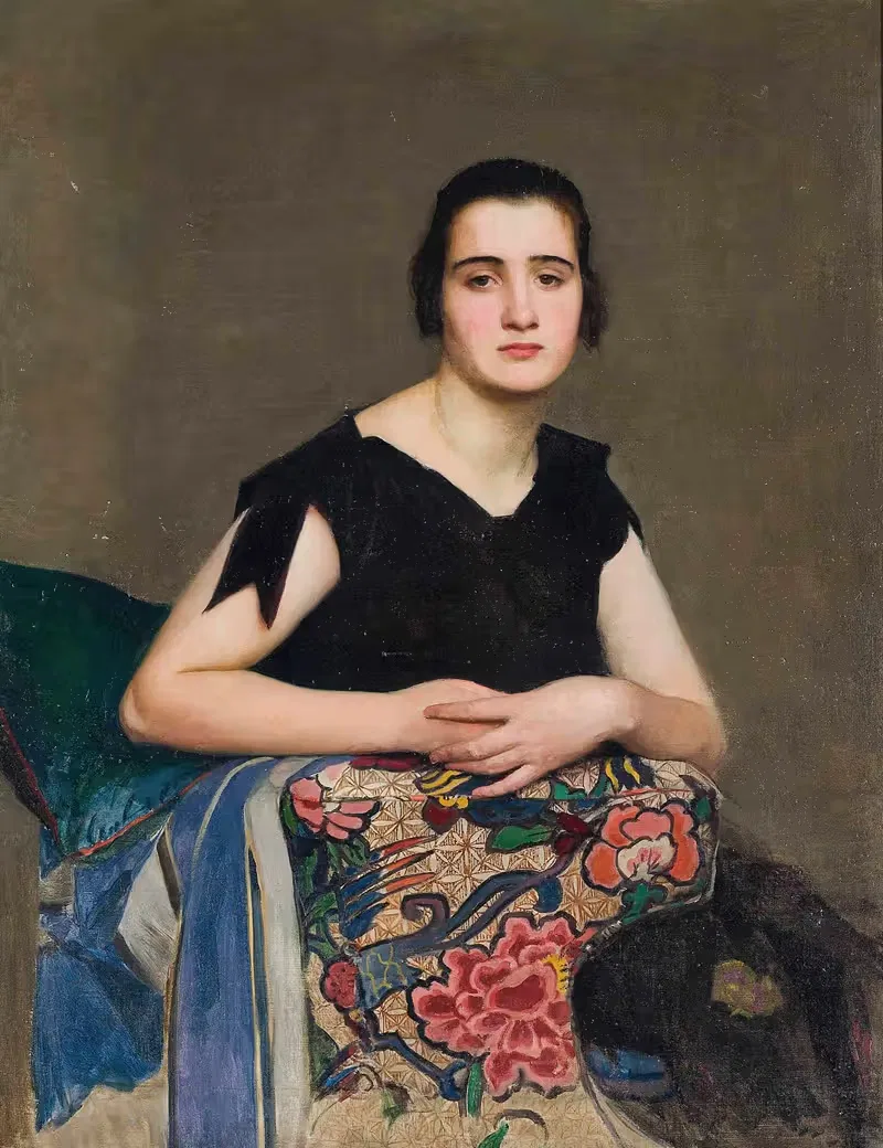 Черное платье by Джордж Спенсер Уотсон, 1921 — digital art print download