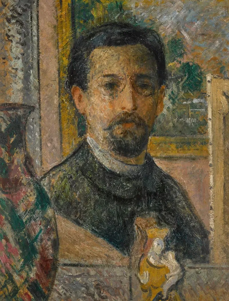 Autoportrait à la statuette by Gustave Loiseau — digital art print download