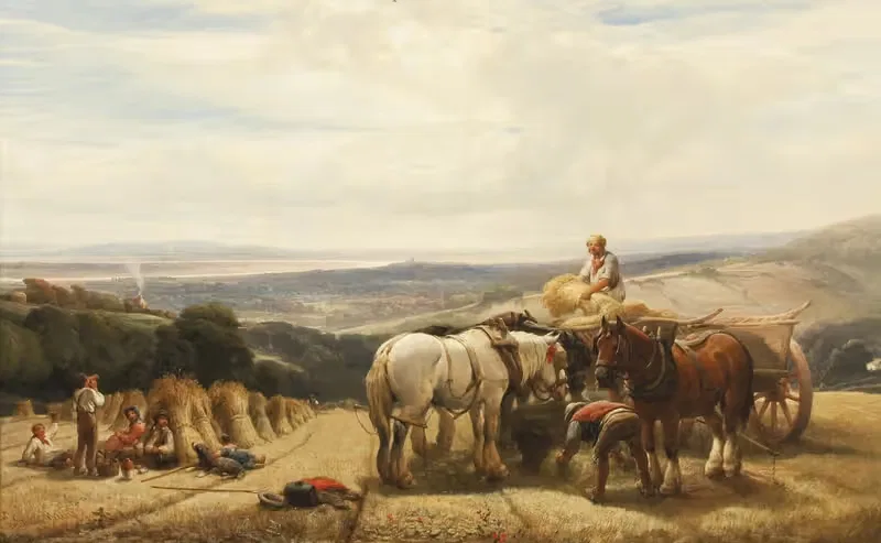 Harvest in the Severn Valley — Henry Brittan Willis