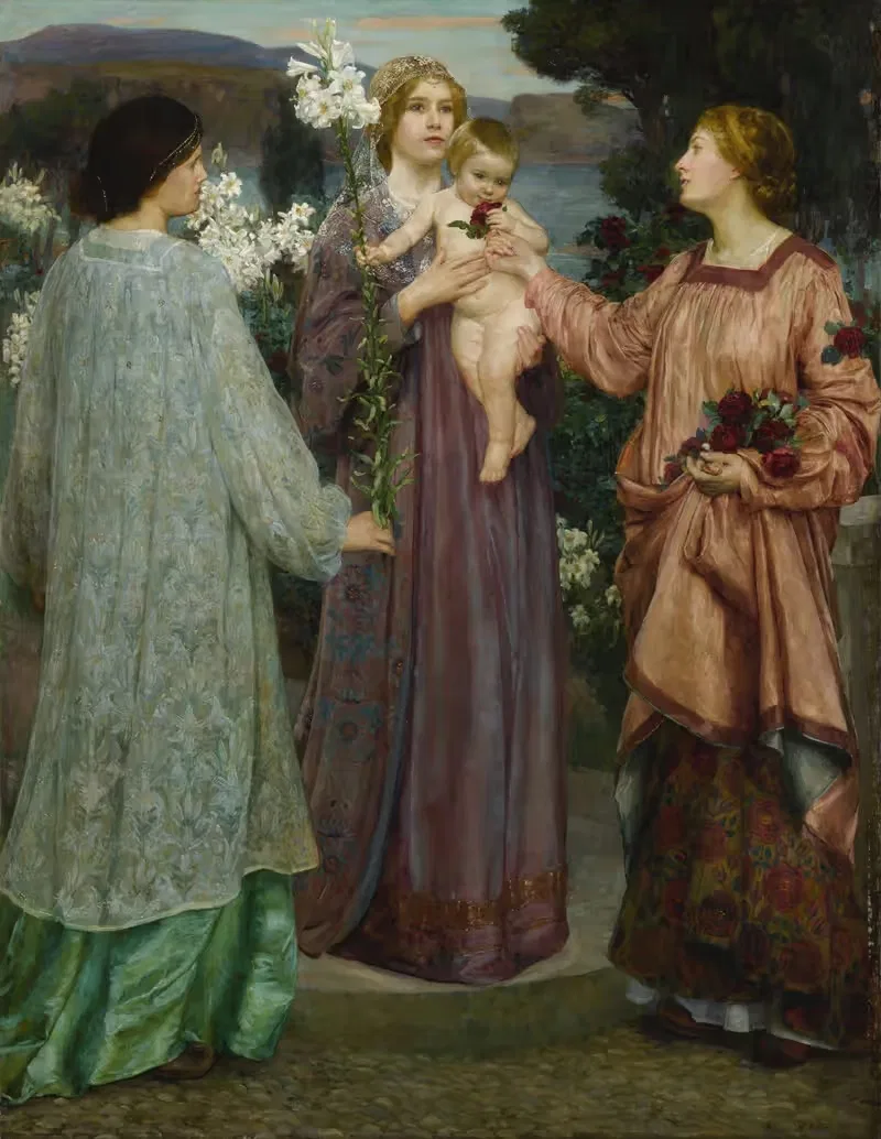 Love and Purity by Herbert Arnould Olivier — digital art print download