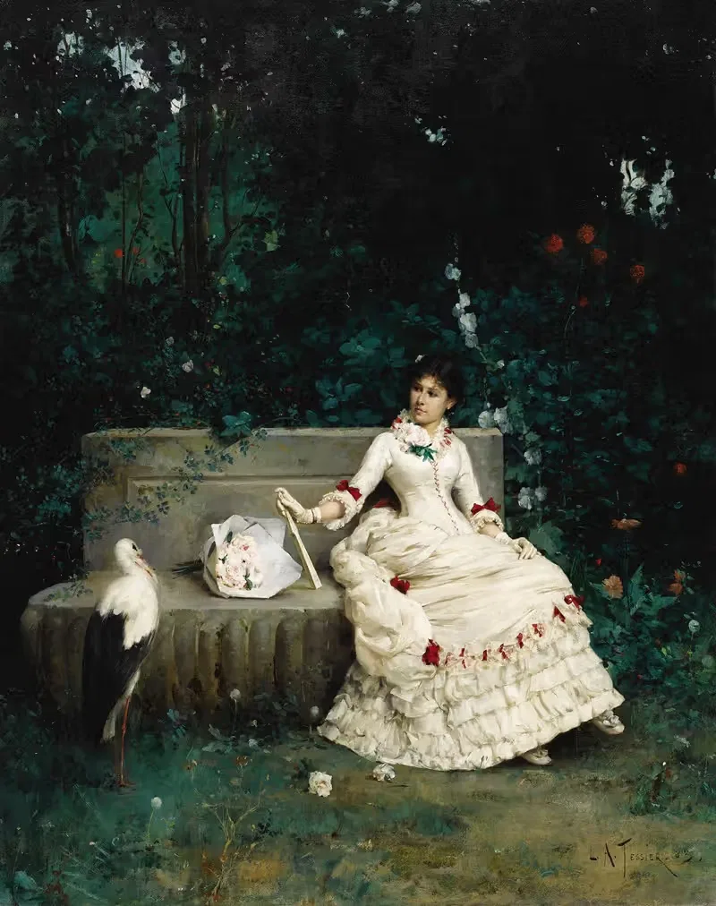 Прерванная мечта by Луи Адольф Тесье, 1883 — digital art print download