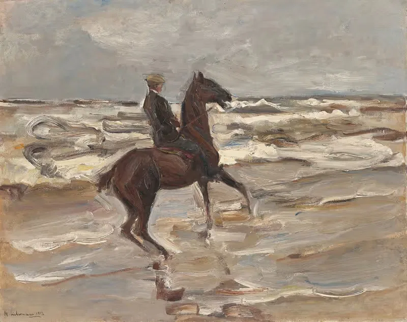 Reiter am Meer nach rechts — Max Liebermann