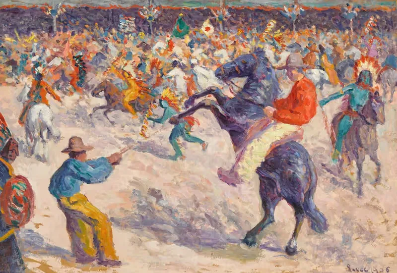 Буффало Билл, лассо by Максимильен Люс, 1906 — digital art print download