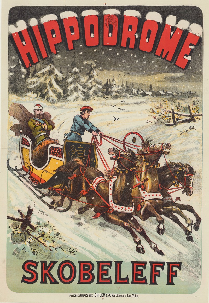Hippodrome. Skobeleff by Imp. Charles Lévy, 1888 — digital art print download