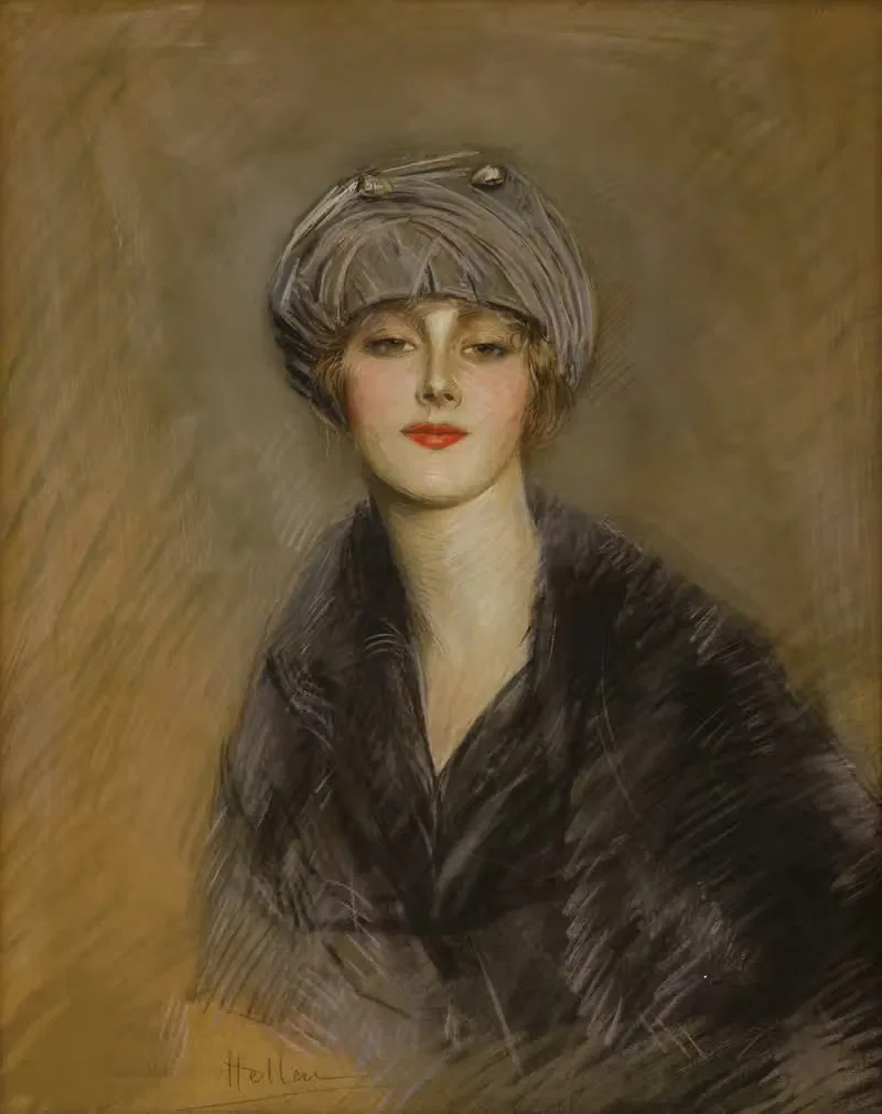 Portrait de Lucette au chapeau — Paul César Helleu