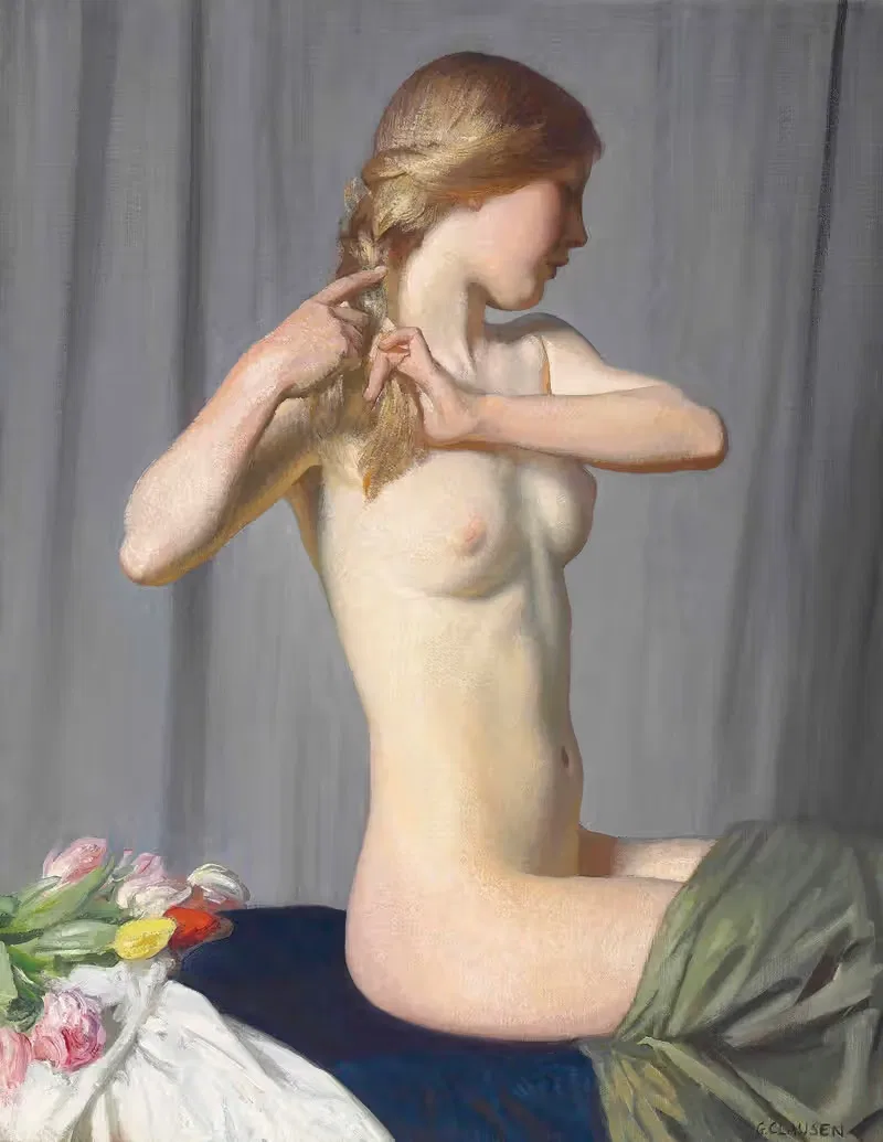 Примавера by Сэр Джордж Клаусен, 1914 — digital art print download