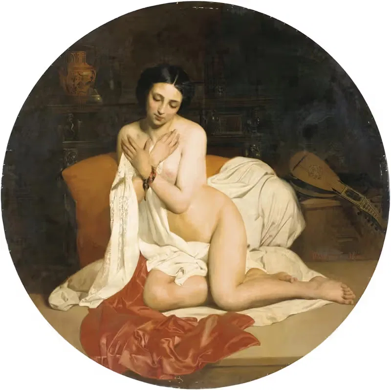 Ню у греческой вазы by Теодор Пьер Николя Майо, 1856 — digital art print download