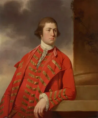 Portrait of a gentleman, traditionally identified as Captain Bryce by Tilly Kettle — digital art print download