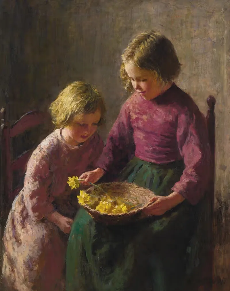 The Flower Basket by Bernhard Pothast — digital art print download