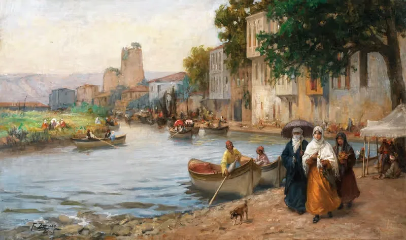 Sunday Promenade in Göksu — Fausto Zonaro