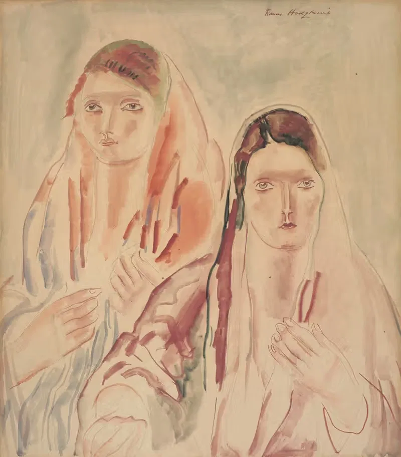 Девушки на текстильной фабрике Ланкашира by Франсис Ходгкинс, 1925-1927 — digital art print download