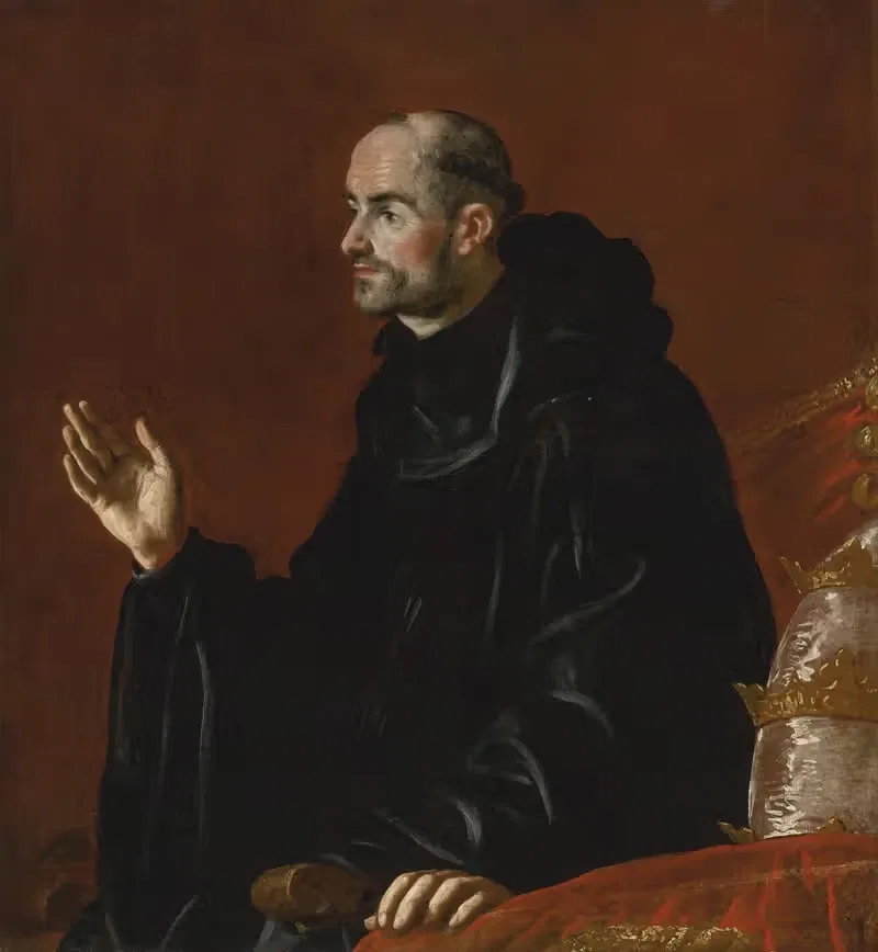 Portrait of a benedictine monk — Fray Juan Andrés Rizi de Guevara
