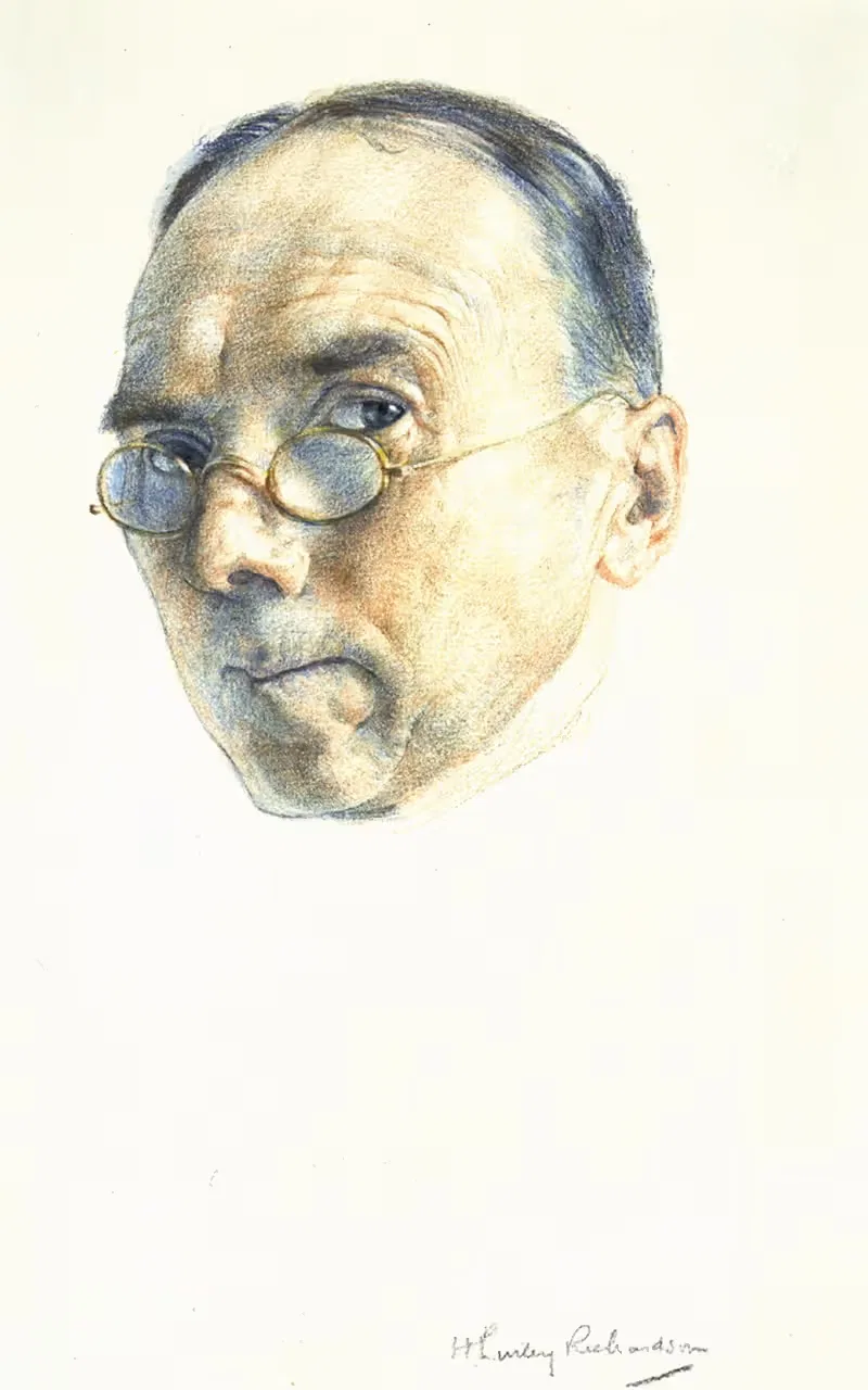 Head of an old man — Harry Linley Richardson