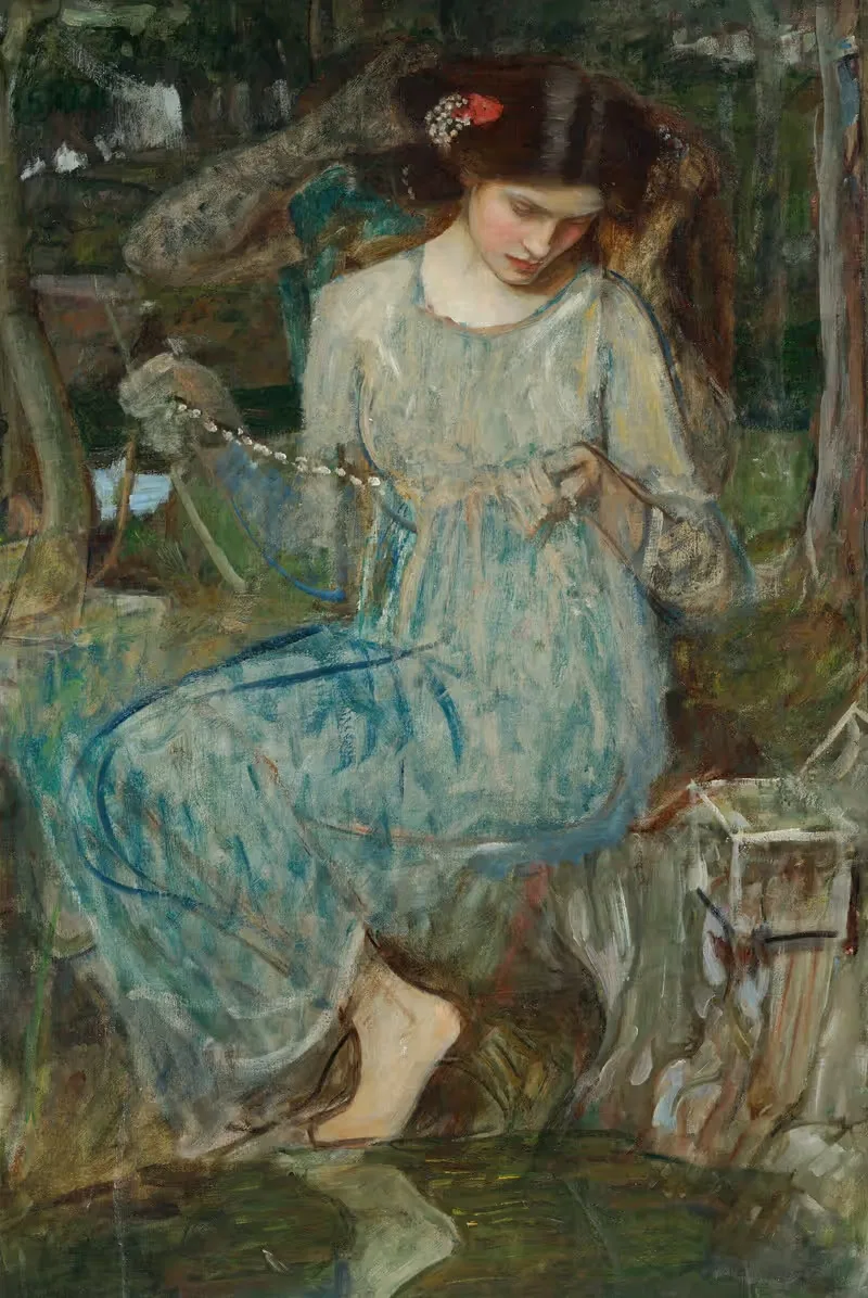 The Necklace by John William Waterhouse — digital art print download
