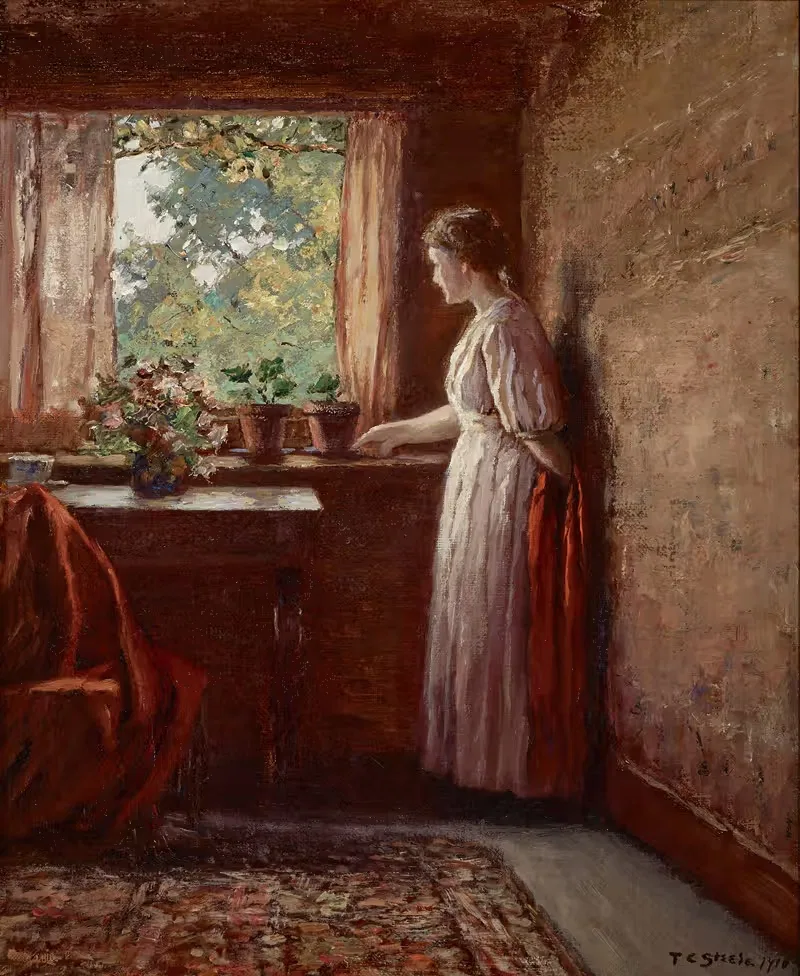 The Girl by the Window — Theodore Clement Steele