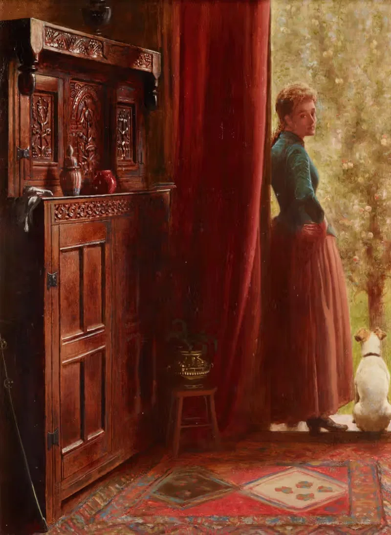 Осенняя идиллия by У. Пол Дэвис, 1891 — digital art print download