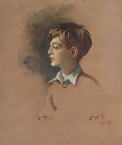 Портрет Марка Бирли (1930-2007) в детстве by Сэр Освальд Бирли, 1930-2007 — digital art print download