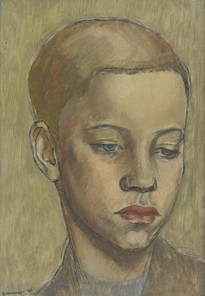 Голова мальчика by Бернард Менинский, 1916 — digital art print download