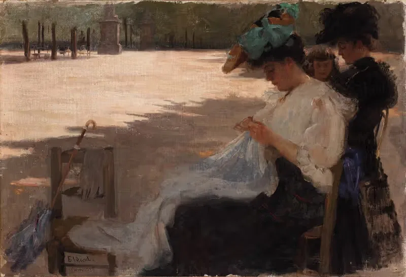 Сад Люксембурга by Элизеу Висконти, 1905 — digital art print download